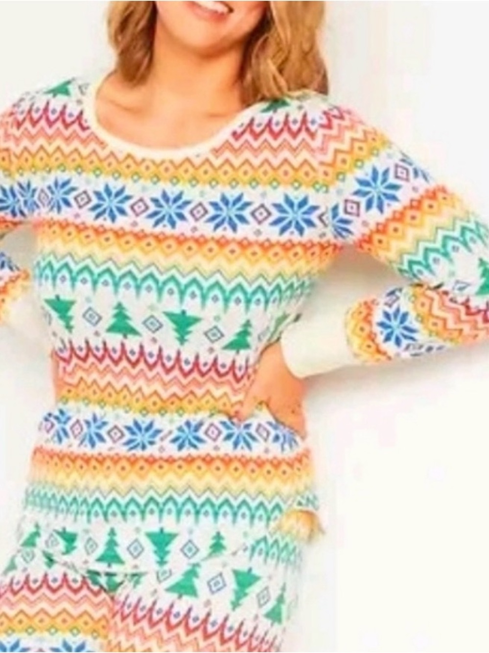 2X Old Navy Multicolor Fair Isle Crewneck Sweater